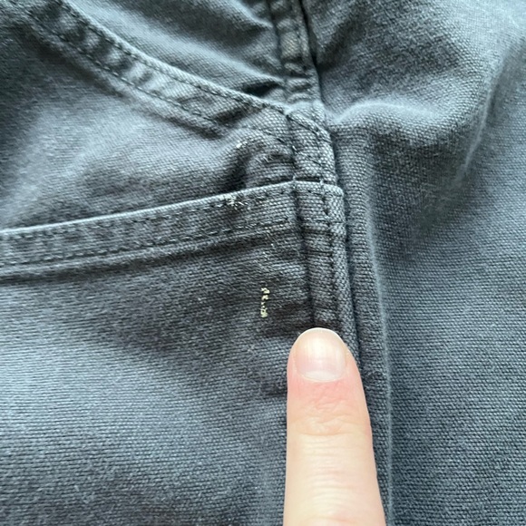 Carhartt Gray Relaxed Fit Fleece Lined Carpenter Pants Women’s 2 - Picture 10 of 12